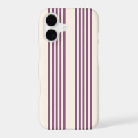 Mauve purple and beige five stripes pattern