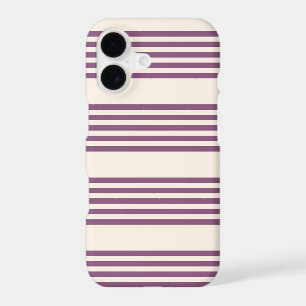 Mauve purple and beige five stripes pattern
