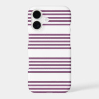 Mauve purple and white five stripes pattern