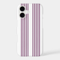 Mauve purple and white five stripes pattern