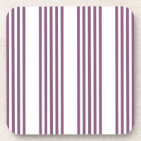 Mauve purple and white five stripes pattern