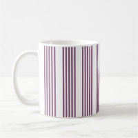 Mauve purple and white five stripes pattern