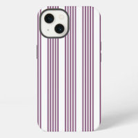 Mauve purple and white five stripes pattern