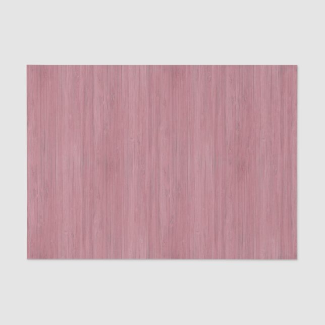 Mauve Purple Bamboo Wood Grain Look Tissue Paper (Front)
