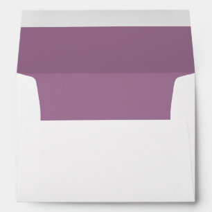 Mauve Purple Inside Wedding Envelope