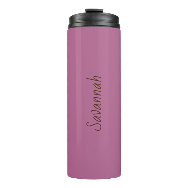 Mauve Purple Thermal Tumbler (Front)