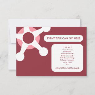 mauve retro jax invitation