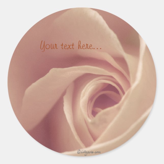 Mauve Rose Wedding Seals (Front)