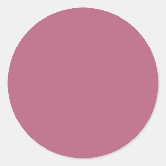 Mauve Round Sticker (Front)