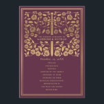 Mauve Royal Mediaeval Sword Wedding Program Programme<br><div class="desc">Elegant and modern wedding design inspired by the mediaeval fantasy genre. Design is not real foil. You can customise this further by clicking on the "PERSONALIZE" button. Matching Items in our shop for a complete party theme.</div>