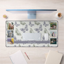 Mauve & Sage Butterflies Photo Collage