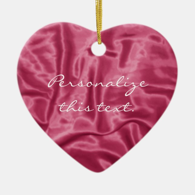 Mauve Satin-Christmas Ornament (Front)