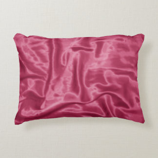 Mauve Satin-Rectangular Accent Pillow