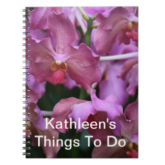 Mauve Singapore Orchid Notebook