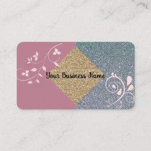 Mauve Sparkle Business Card