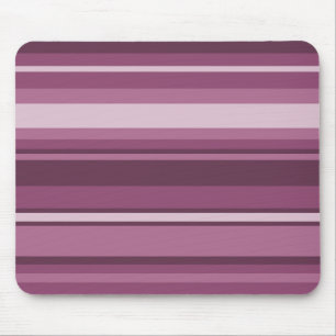 Mauve stripes mouse mat