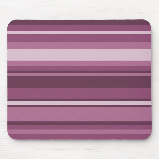 Mauve stripes mouse mat (Front)