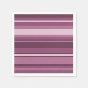Mauve stripes napkin
