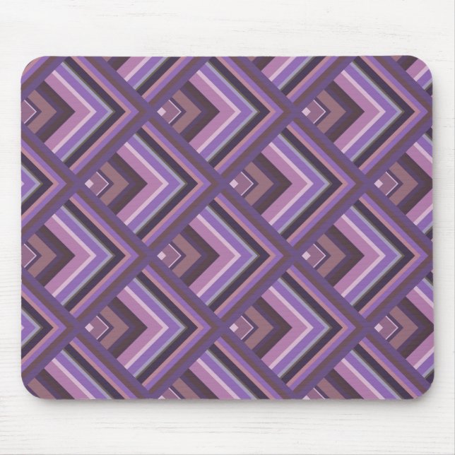Mauve stripes scale mouse mat (Front)