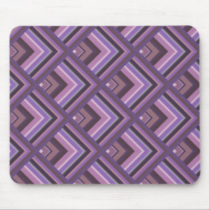 Mauve stripes scale pattern mouse mat