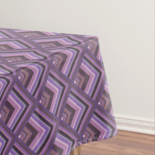 Mauve stripes scale pattern tablecloth