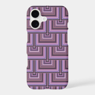 Mauve stripes square scales pattern