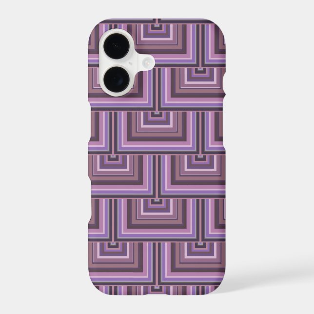 Mauve stripes square scales pattern (Back)