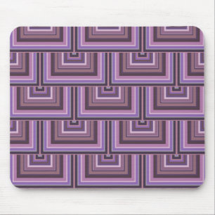 Mauve stripes square scales pattern mouse mat
