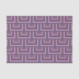 Mauve stripes square scales pattern tissue paper