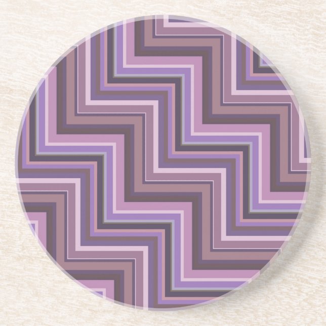 Mauve stripes stairs coaster (Front)
