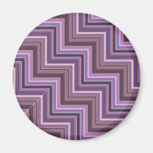 Mauve stripes stairs pattern magnet
