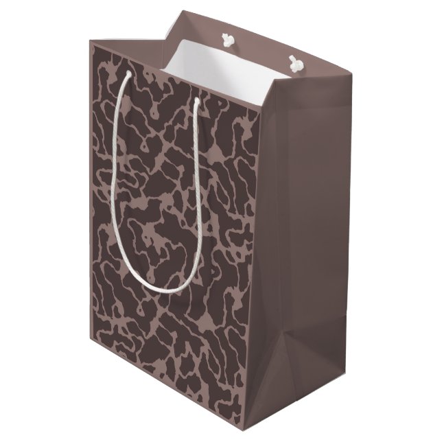 Mauve Swirl Bath   Medium Gift Bag (Back Angled)