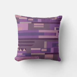 Mauve tones abstract pattern pillow