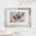 Mauve Tones and Glitter Accents Photo Christmas Holiday Card<br><div class="desc">Merry Christmas! Send festive cheer with this customisable photo Christmas card, featuring a soft blush, mauve, and neutral-toned background with subtle glitter accents for a touch of sparkle. This photo Christmas card is perfect for showcasing your favourite family photo or holiday moments; this elegant design adds warmth and charm to...</div>