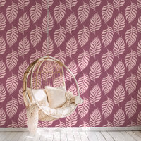 Mauve Tropical Leaf
