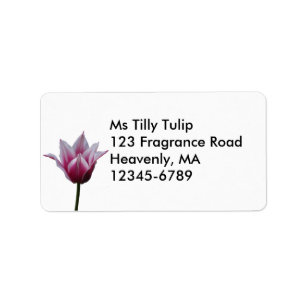 Mauve Tulip ~ label