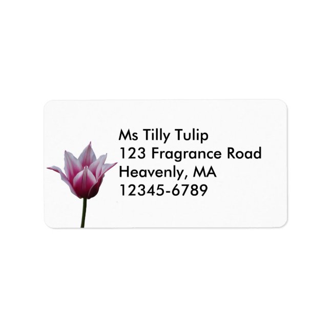 Mauve Tulip ~ label (Front)