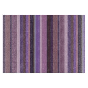 Mauve vertical stripes cutting board