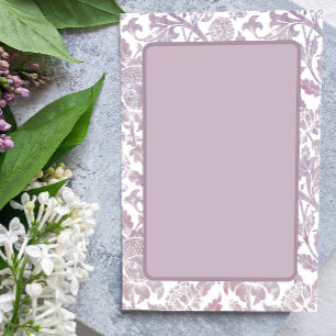 Mauve vintage floral  invitation