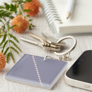MauveHaze Luxe Metallic Purple Key Ring