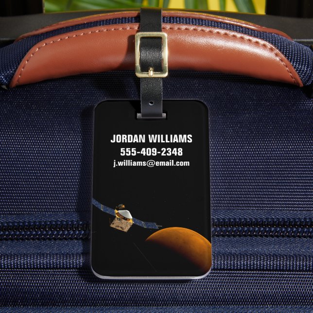 Maven Spacecraft. Luggage Tag (Front Insitu 2)