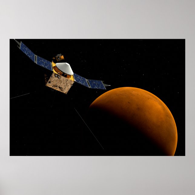 Maven Spacecraft. Poster (Front)