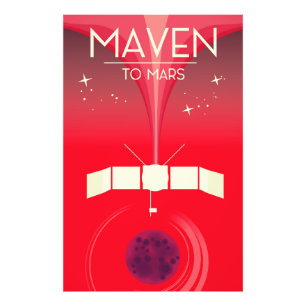 MAVEN - to Mars space art. Photo Print