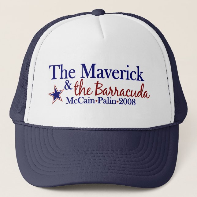 Maverick and Barracuda (McCain Palin 2008) Trucker Hat (Front)