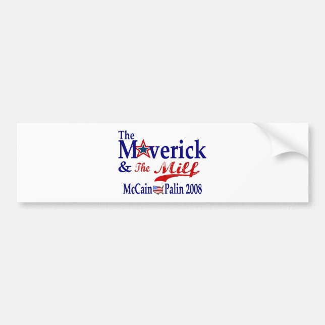 maverick and Palin  Bumper Sticker (Front)