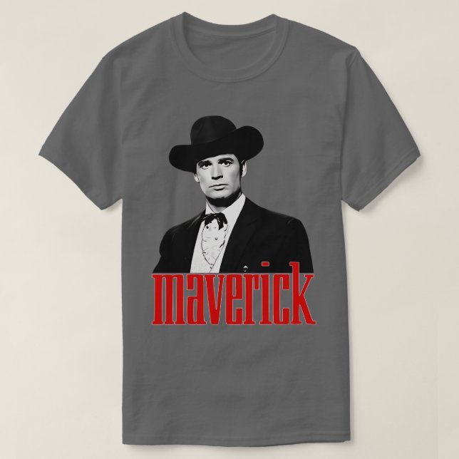 Maverick James Garner 50s60s Tv Western T-Shirt (Design Front)