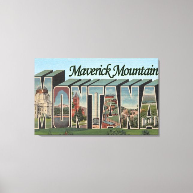 Maverick Mountain, Montana Canvas Print (Front)