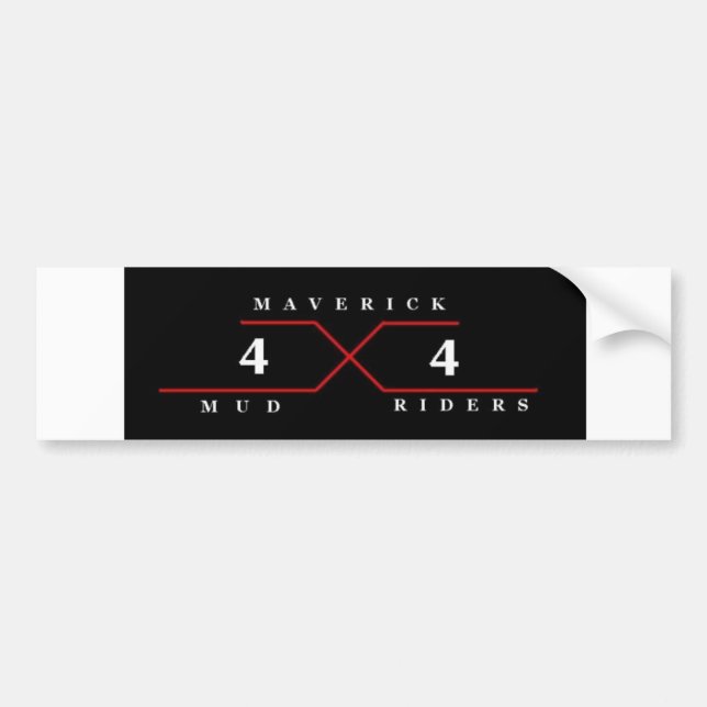 Maverick Mud Riders Bumper Sticker (Front)