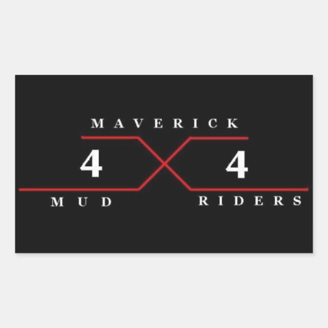 Maverick Mud Riders Rectangular Sticker (Front)