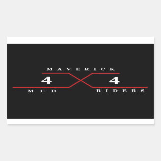 Maverick Mud Riders Rectangular Sticker
